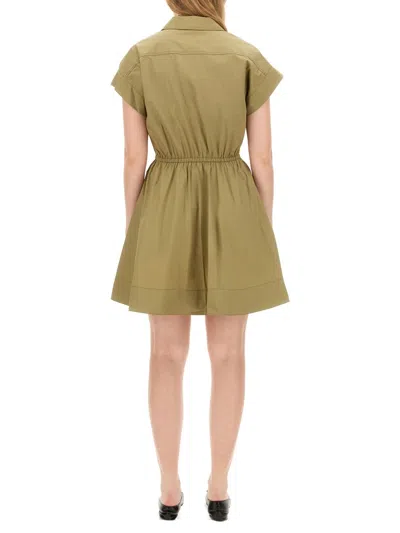 Tory Burch Shirt Dress In Green