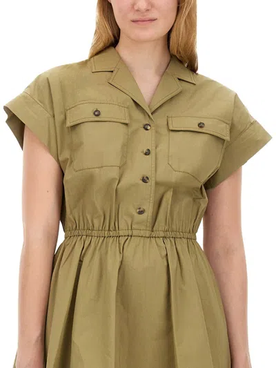 Tory Burch Shirt Dress In Green