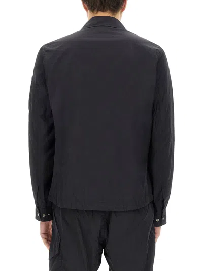 C.p. Company C.p.company Jacket With Gabardine In Blue