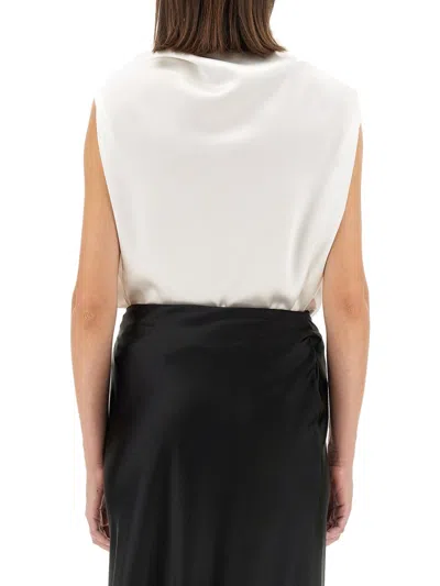Kiton Women's Shirt With Dropped Collar In White