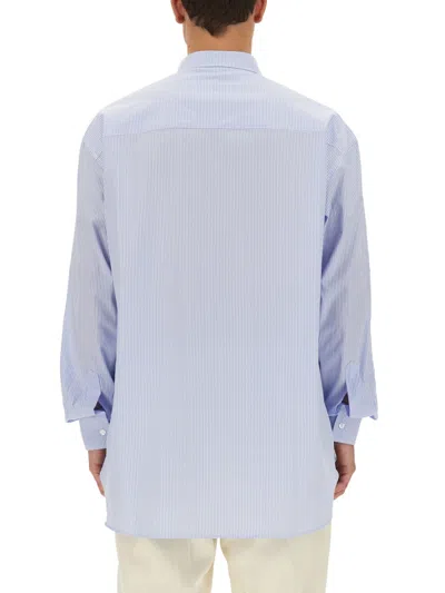 Family First Shirt With Logo In Blue
