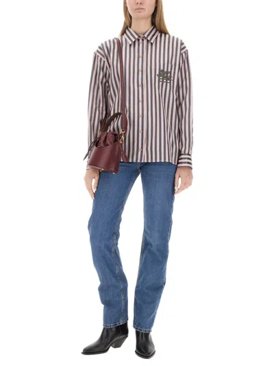 Etro Shirt With Logo In Multi