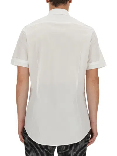 Vivienne Westwood White Embroidered Shirt In Gray
