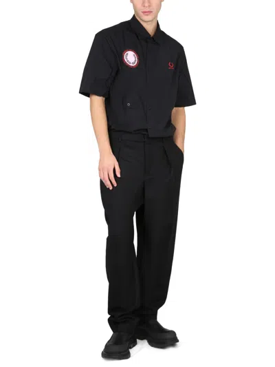 Raf Simons Shirt With Patch In Black