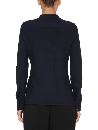 Jil Sander Shirt With Pockets In Blue
