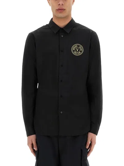 Versace Jeans Couture Versace Jeans Shirts In Black