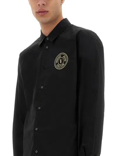 Versace Jeans Couture Versace Jeans Shirts In Black