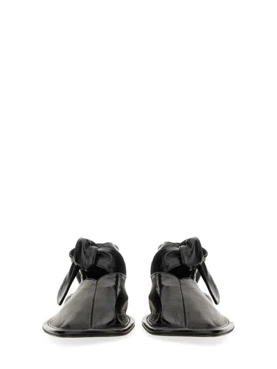 Hereu Women Shoe Llasada Crinkled In Black