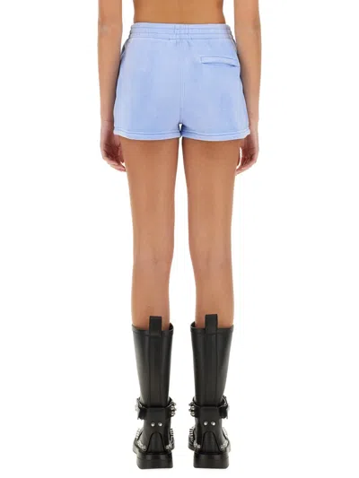 Alexander Wang Essential Track Shorts In Blue