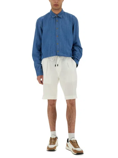 Hugo Boss Boss Short Lpeetlplrdss252 In White