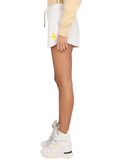 Isabel Marant Étoile Shorts Elastic Waistband Side Pockets In White