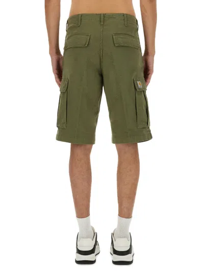 Carhartt Knee Length Cargo Shorts Pockets In Green