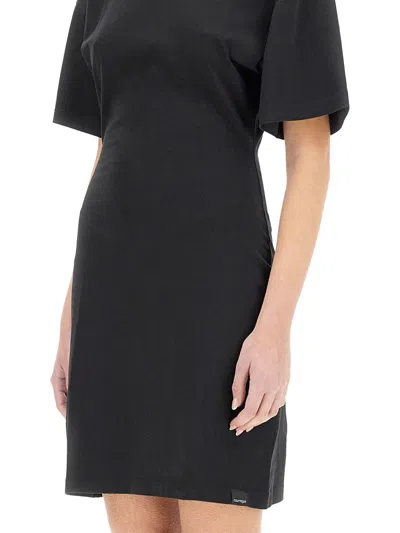 Courrèges Courreges Short Cotton Dress In Black