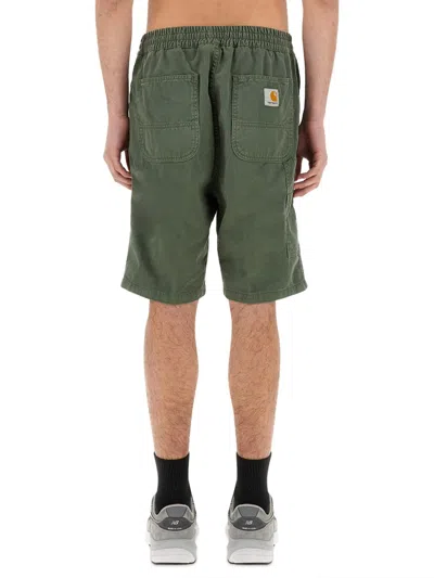 Carhartt Shorts Knee Length Back Pockets In Green