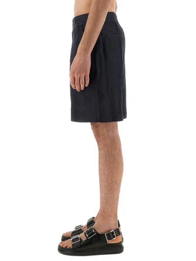 Alexander Mcqueen Tailored Shorts With Back Pockets And Belt Loops In Black