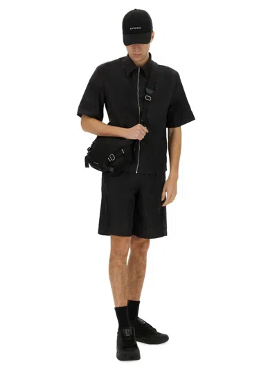 Givenchy Relaxed Fit Activewear Shorts In Recycled Fabric In Black