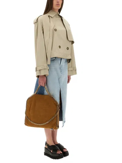 Stella Mccartney Short Trench Coat With Belt