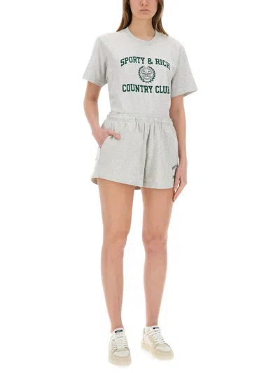 Sporty And Rich Sporty & Rich Shorts In Gray