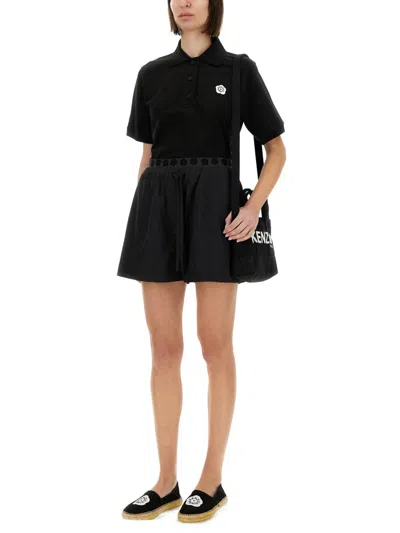 Kenzo Relaxed Fit Bermuda Shorts In Black