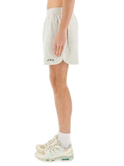 Asics X A.p.c. Asics X Apc Coast Sweatshorts In Gray