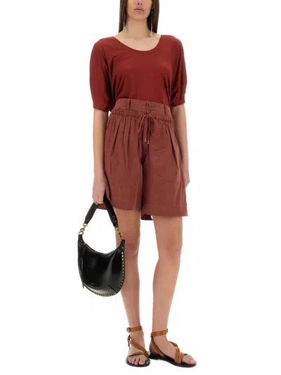 Isabel Marant Ingrid Shorts In Red