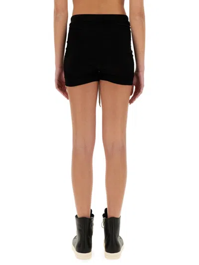Rick Owens Shorts With Elastic In Black