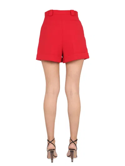 Moschino Pleated Cuffed Shorts Belt Loops