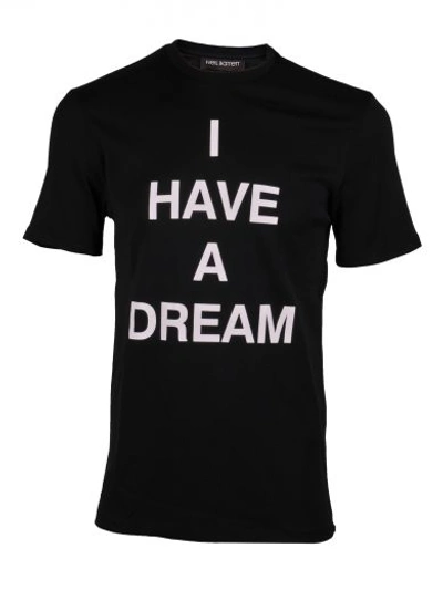 Shop Neil Barrett I Have A Dream T-shirt In Blu/bianco