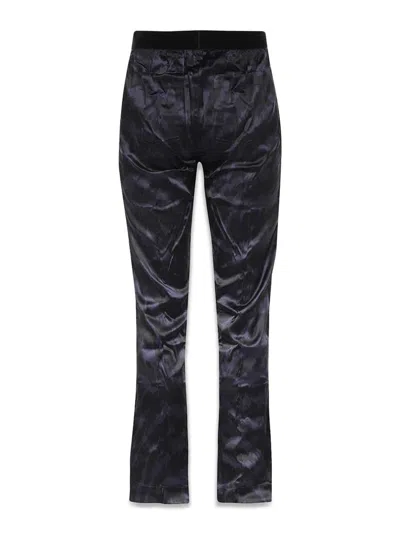 Tom Ford Silk Pants With Logoed Name Elastic Waistband In Blue