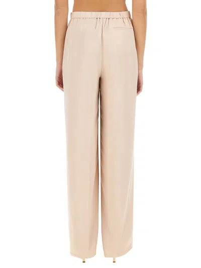 Theory Silk Pants In Pink