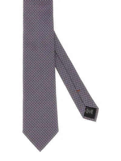 Zegna Silk Tie In Blue
