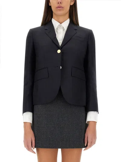 Thom Browne Single-breasted Blazer In Blue