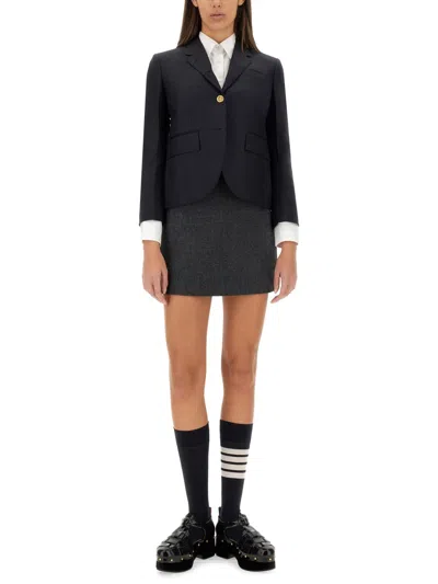 Thom Browne Single-breasted Blazer In Blue