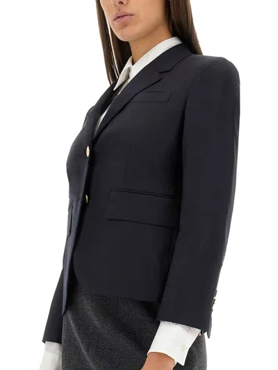 Thom Browne Single-breasted Blazer In Blue