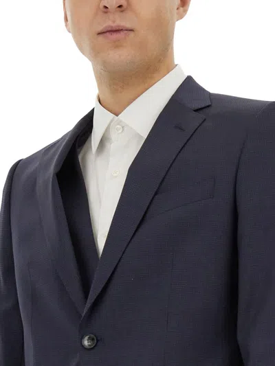 Hugo Boss Boss Huge Windowpane Check Suit In Black
