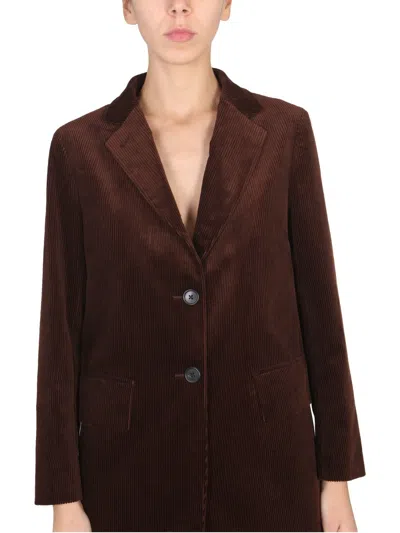 Margaret Howell Single-breasted Jacket In Brown