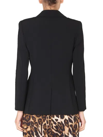 Moschino Single-breasted Jacket In Black