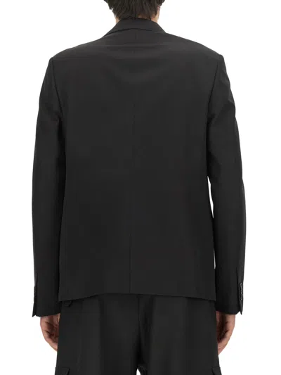 Off-white Single-breasted Jacket In Black