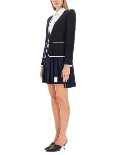 Thom Browne Single-breasted Jacket In Black