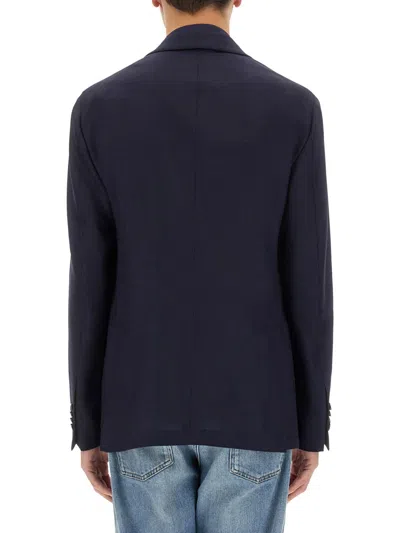Lardini Single-breasted Suit Jacket In Blue
