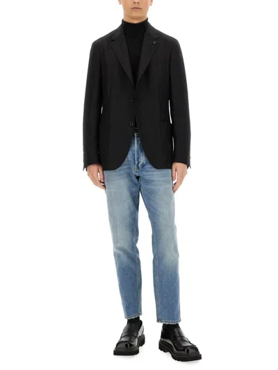 Lardini Tailored Single-breasted Jacket With Notch Lapel