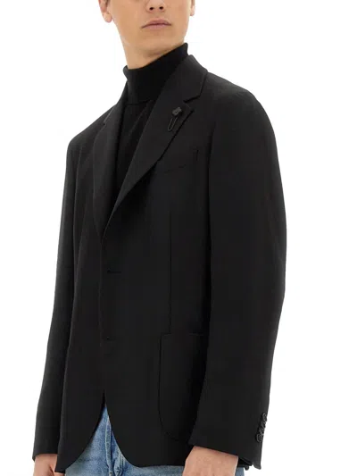 Lardini Tailored Single-breasted Jacket With Notch Lapel