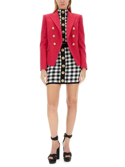 Balmain Six-button Jacket In Multi