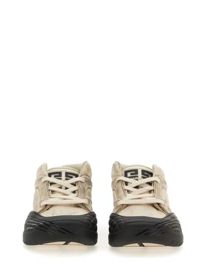 Givenchy Fabric And Leather Sneakers With Intentional Dirties
