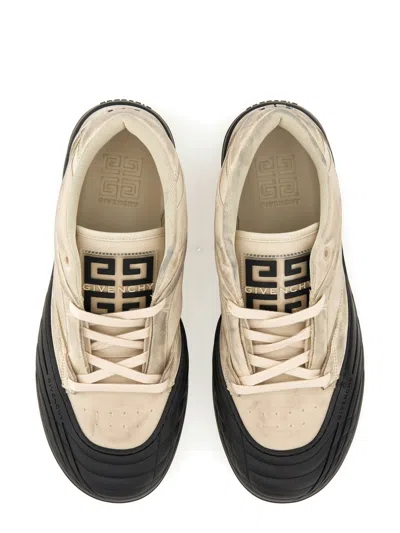 Givenchy Fabric And Leather Sneakers With Intentional Dirties