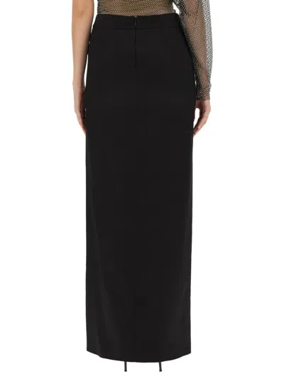 Genny Women's Skirt With Slit In Black
