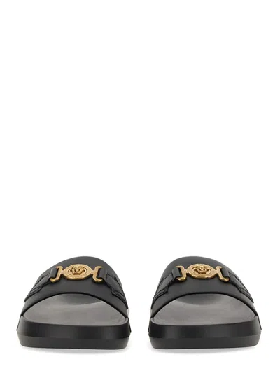 Versace Medusa Leather Slides