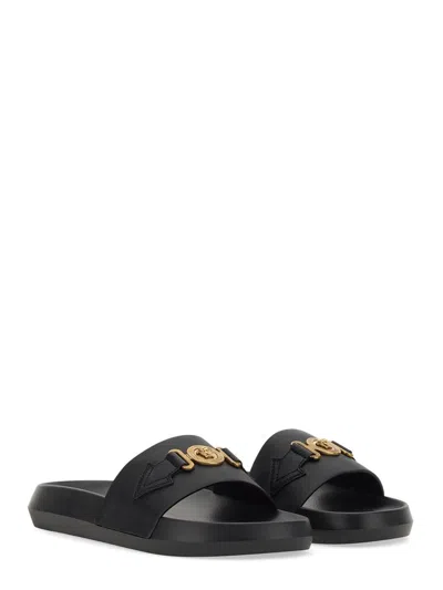 Versace Medusa Leather Slides
