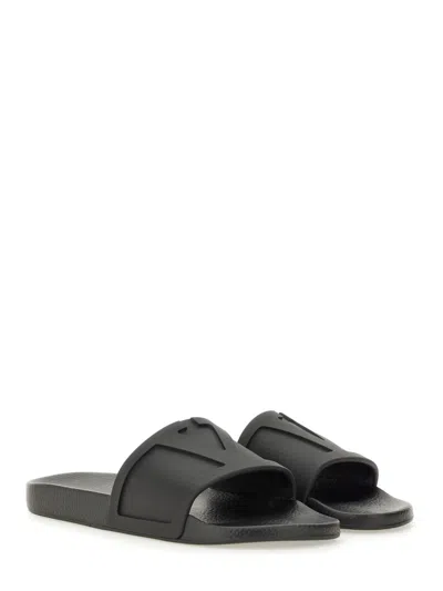 Valentino Pool Slide Coolside Slippers In Black