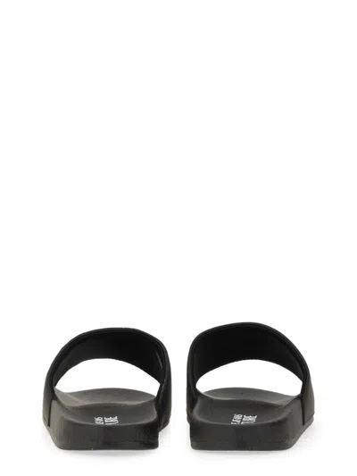 Versace Jeans Couture V-emblem Rubber Slide Sandals